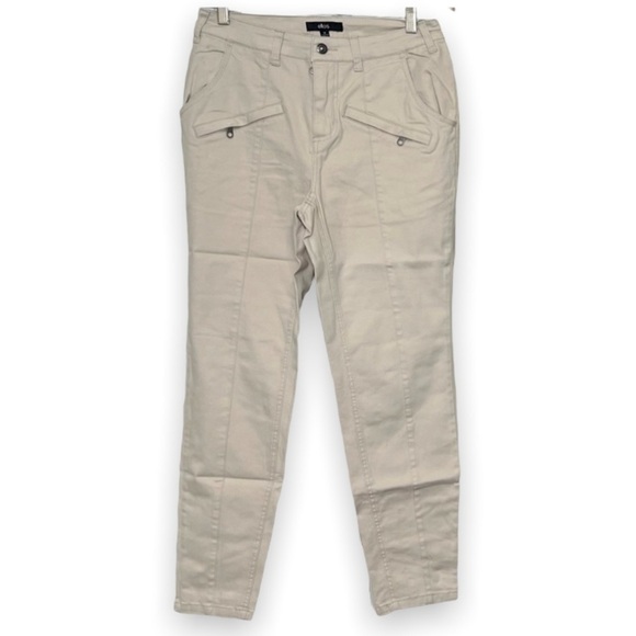 Ellos skinny Khaki chinos pants size 10 New - Picture 1 of 14